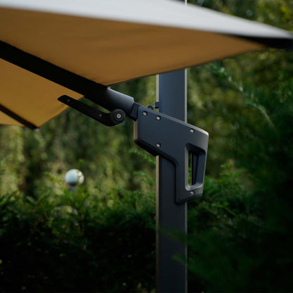 Zweefparasol VirgoFlex | 3 x 3 Meter | Vierkant | Ecru