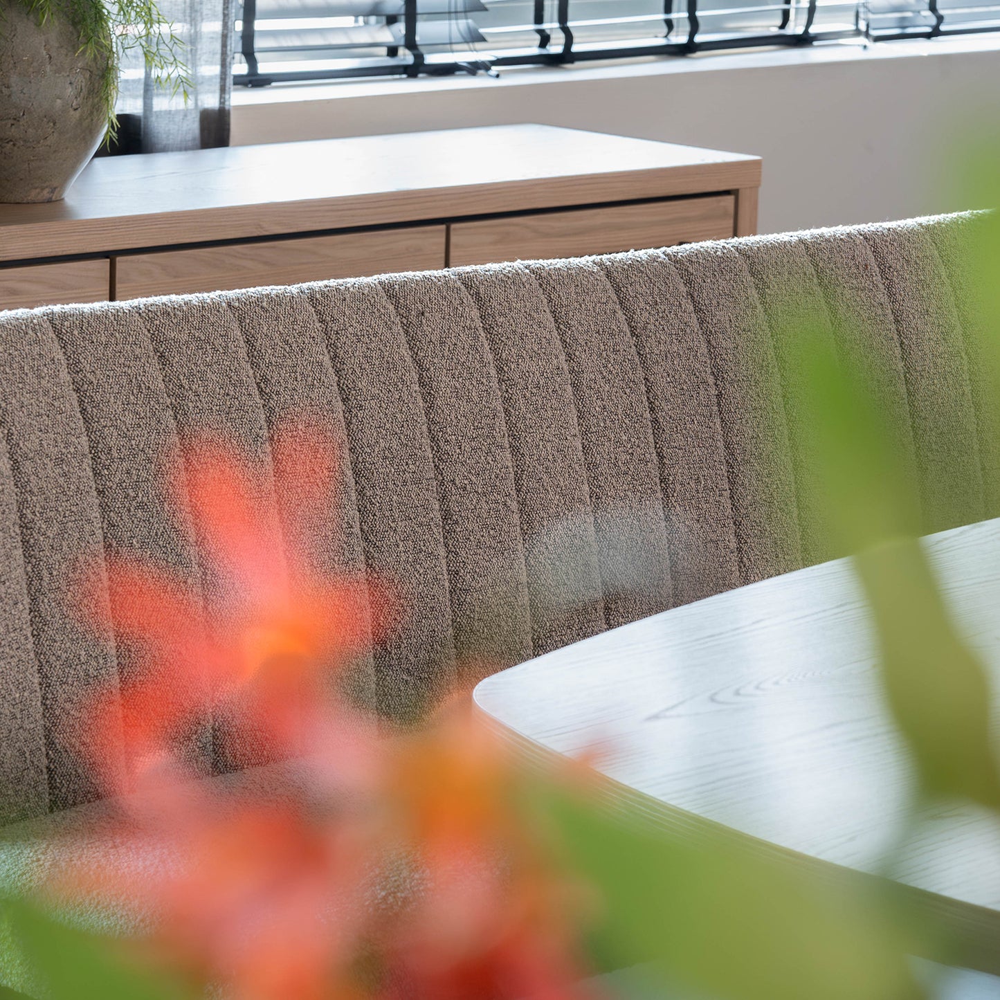 Eetkamerbank Fourty | Toffee Bouclé