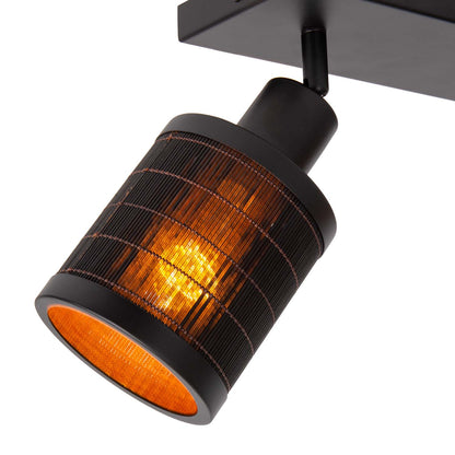 Plafondspot Tagalog | 2-Lichts | Ø10 cm | Zwart Metaal