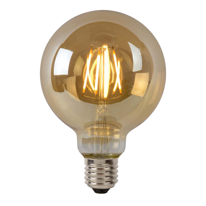 Lichtbron G95 | LED Dimbaar | E27 | Amber Glas