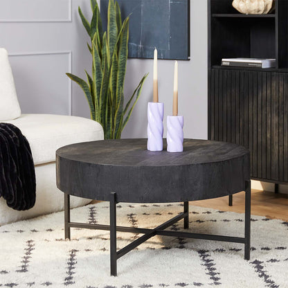 Salontafel Cooper | Zwart Mangohout | Magazijn leegverkoop