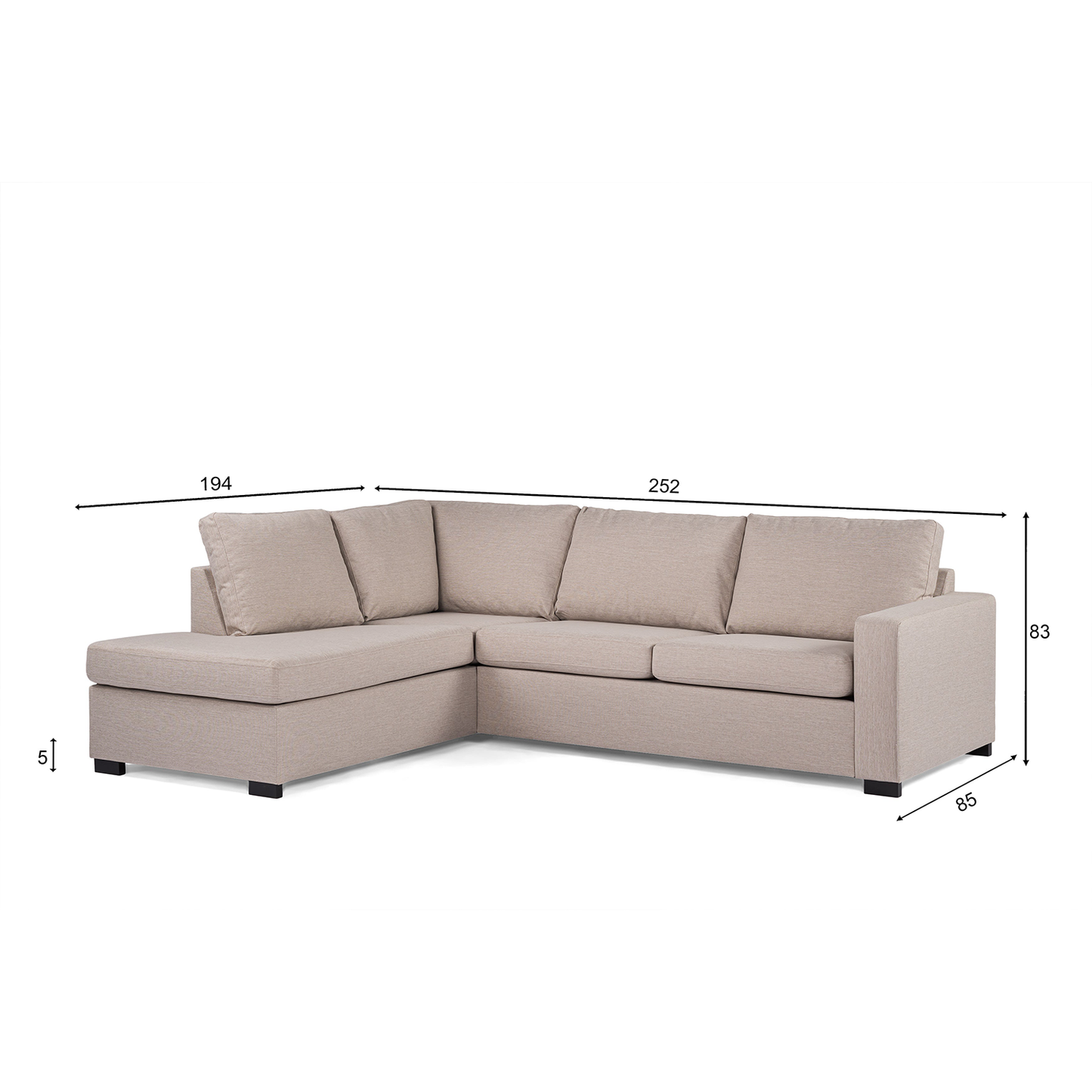 Hoekbank Vera | Beige Inari