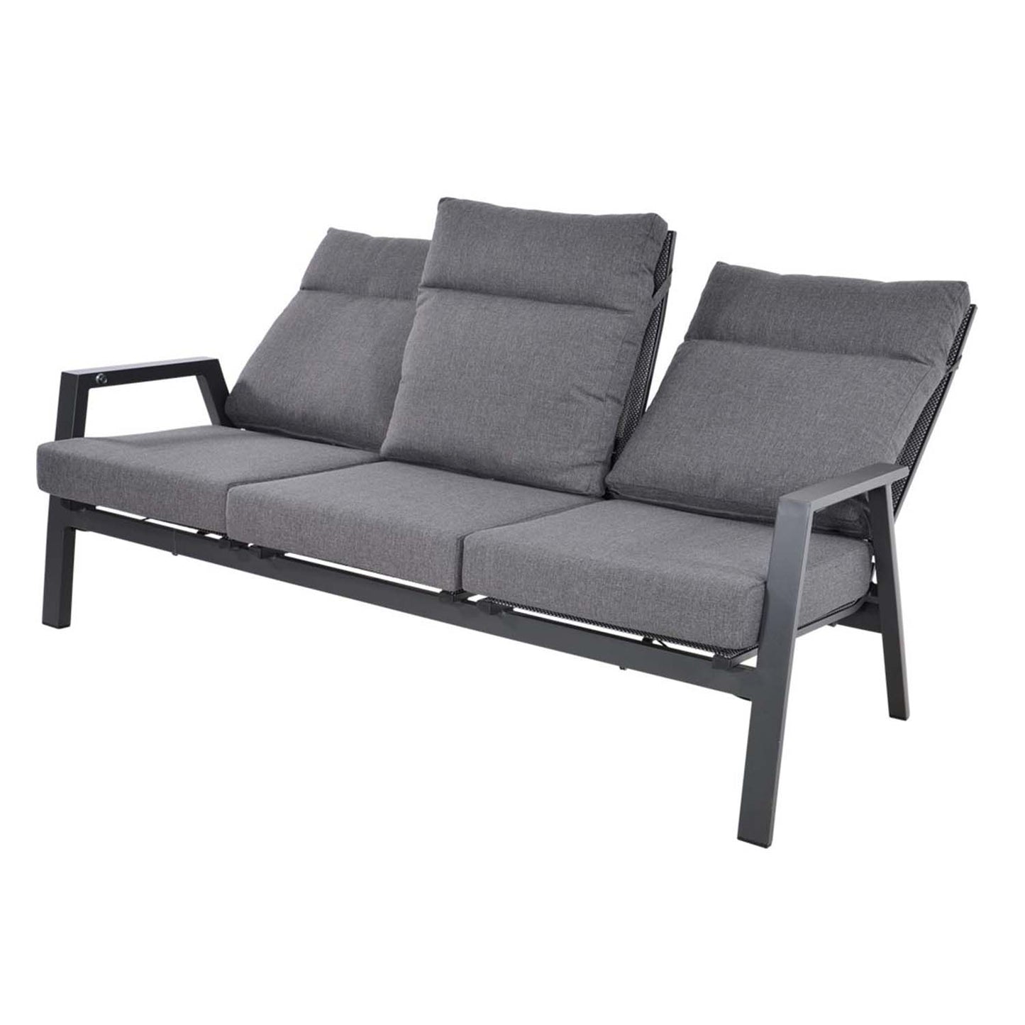 Loungebank Ohio | 2 & 3 zits | Grijs