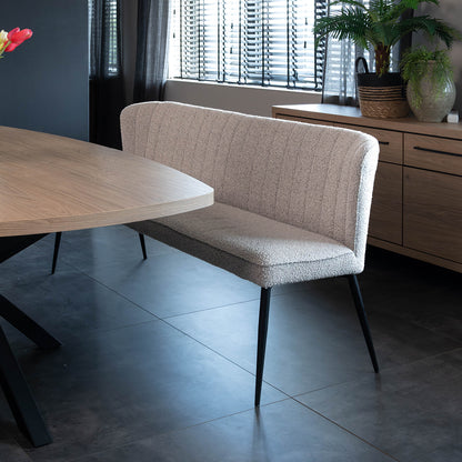 Eetkamerbank Fourty | Toffee Bouclé