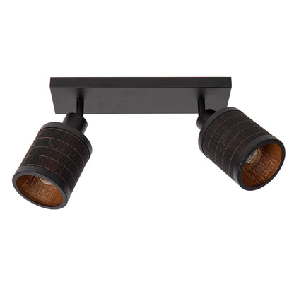 Plafondspot Tagalog | 2-Lichts | Ø10 cm | Zwart Metaal