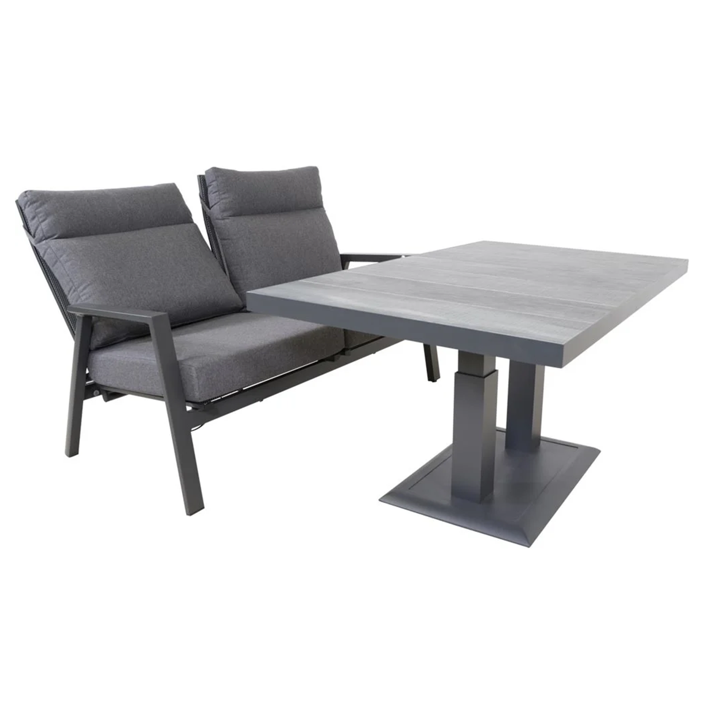 Loungebank Ohio | 2 & 3 zits | Grijs