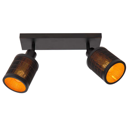 Plafondspot Tagalog | 2-Lichts | Ø10 cm | Zwart Metaal