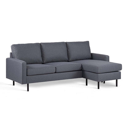 Hoekbank Felicity | Donkergrijs Malmo | Longchair L+R