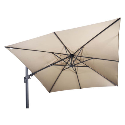 Zweefparasol VirgoFlex | 3 x 3 Meter | Vierkant | Ecru