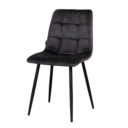 Eetkamerstoel Tess | Velvet Antraciet