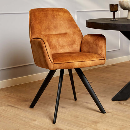 Eetkamerstoel Nova | Goudkleurig Velvet