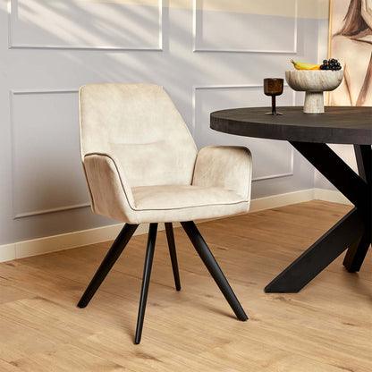 Eetkamerstoel Nova | Velvet | Magazijn leegverkoop