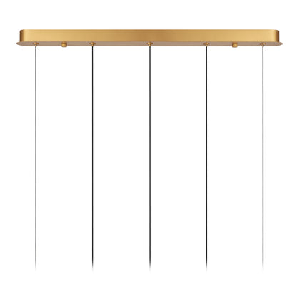 Hanglamp Dilenko | 5 op rij | Goud