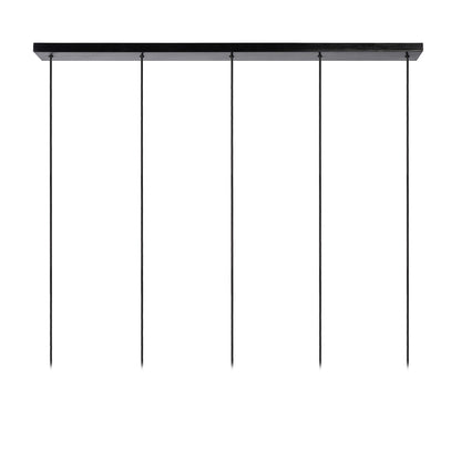 Hanglamp Orlando |  5 Lampen | Fumé