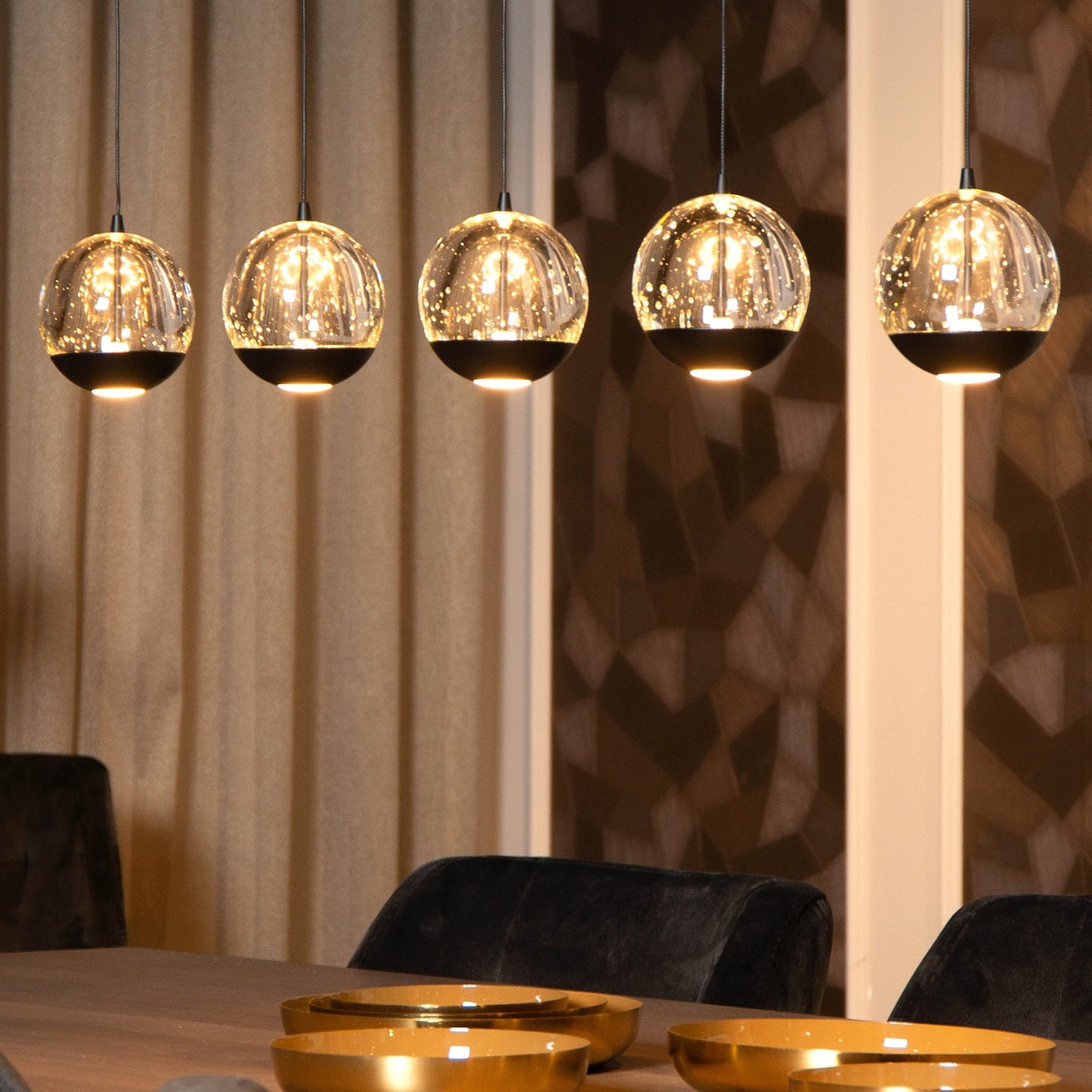 Hanglamp Sentubal | 5 | Zwart