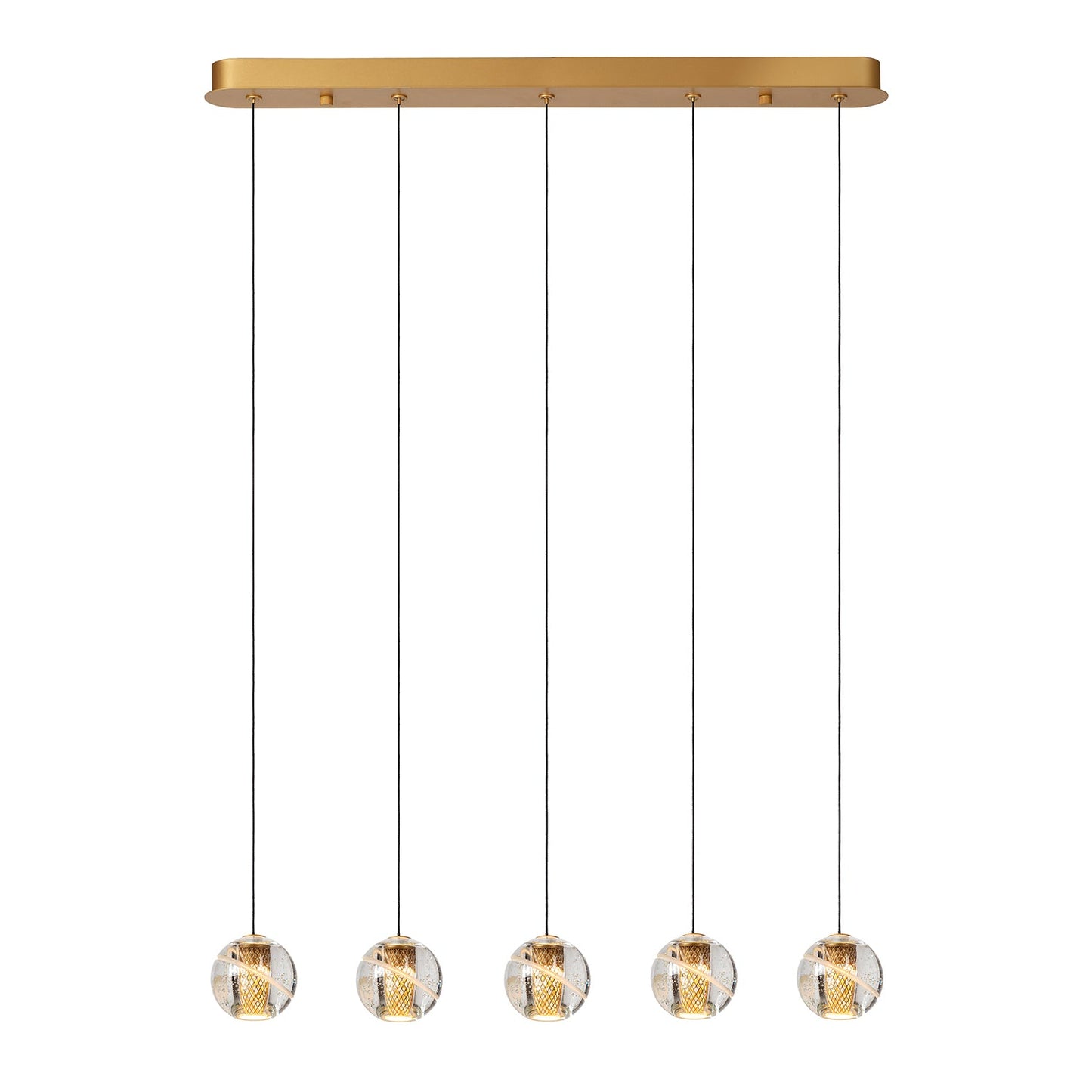 Hanglamp Dilenko | 5 | Goud
