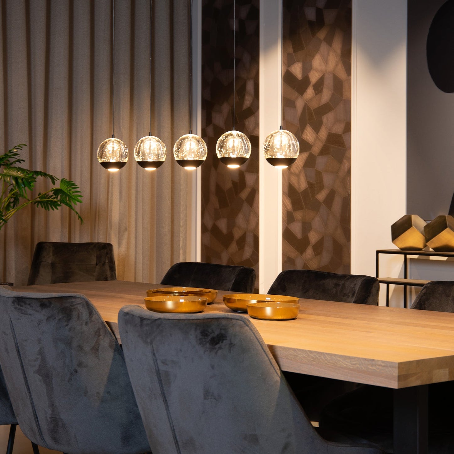 Hanglamp Sentubal | 5 | Zwart