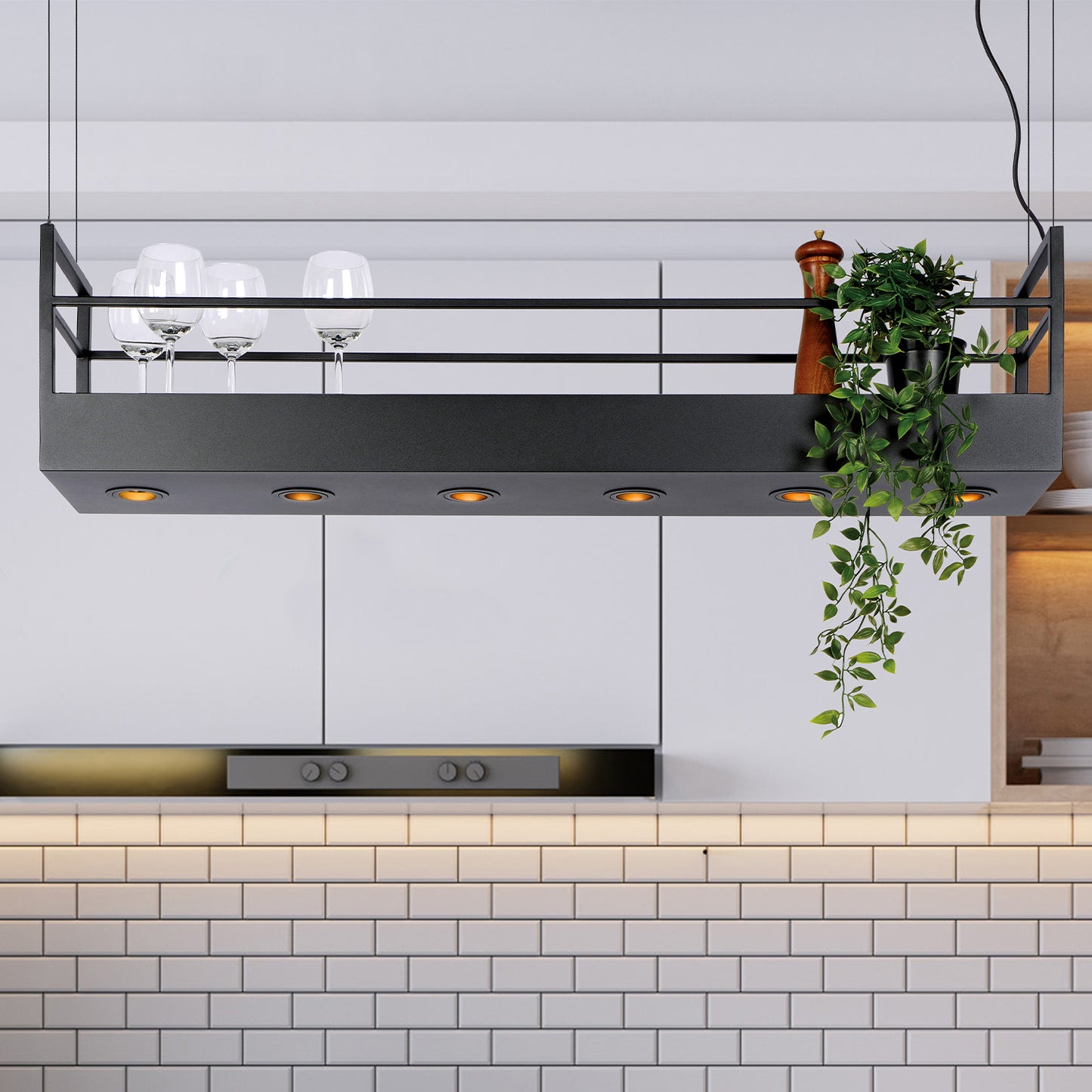 Hanglamp Miravella | Zwart