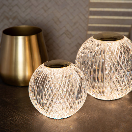 Oplaadbare Tafellamp Cintra | Ø 11 cm | 2 W | Transparant