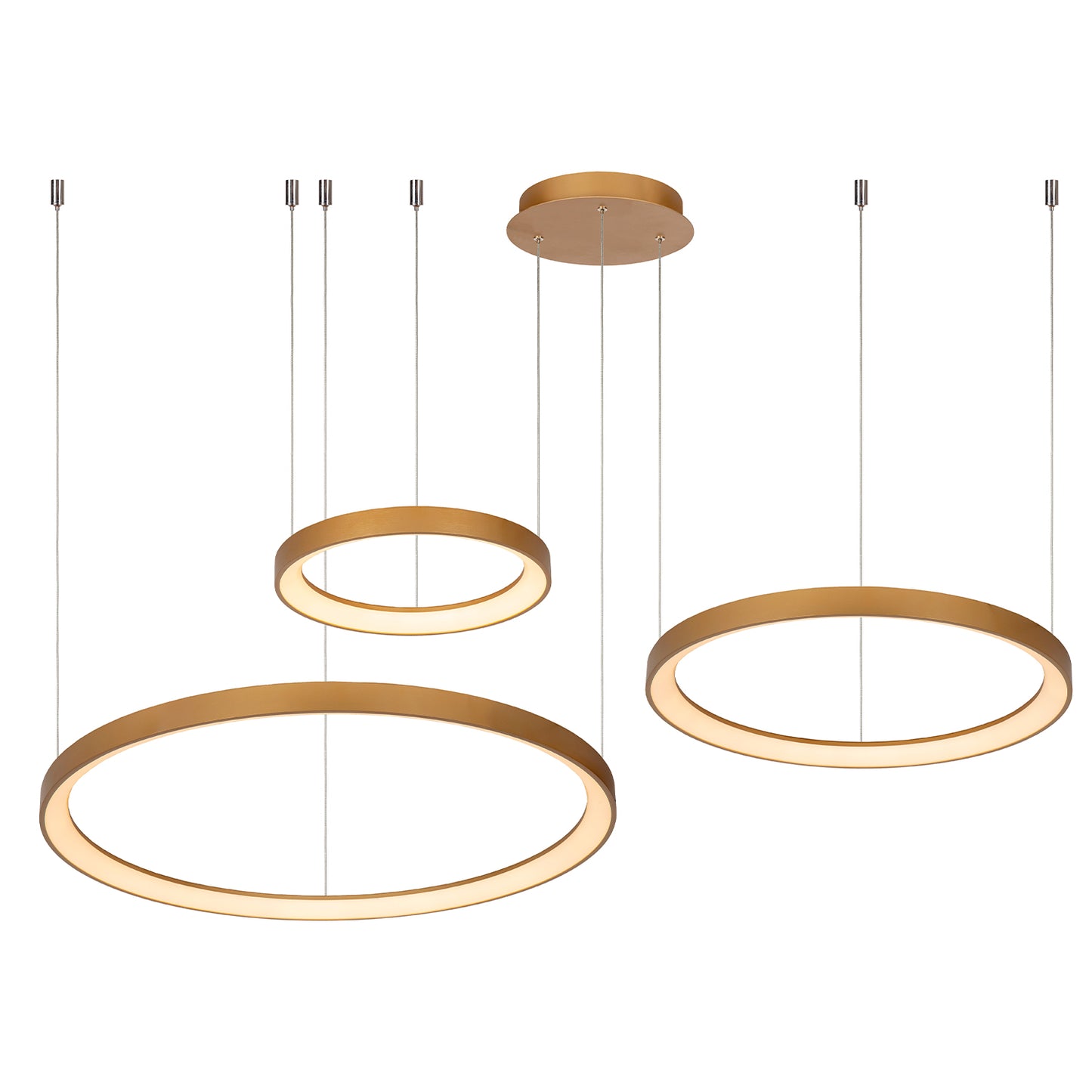 Hanglamp Vidal | 3 Lampen | Ø 78 cm | Goud