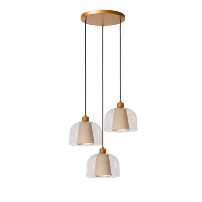 Hanglamp Gunhild | 3 hangend | Transparant