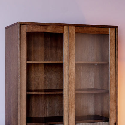 Vitrinekast Jule | Walnoot Eikenhout