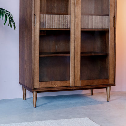 Vitrinekast Jule | Walnoot Eikenhout