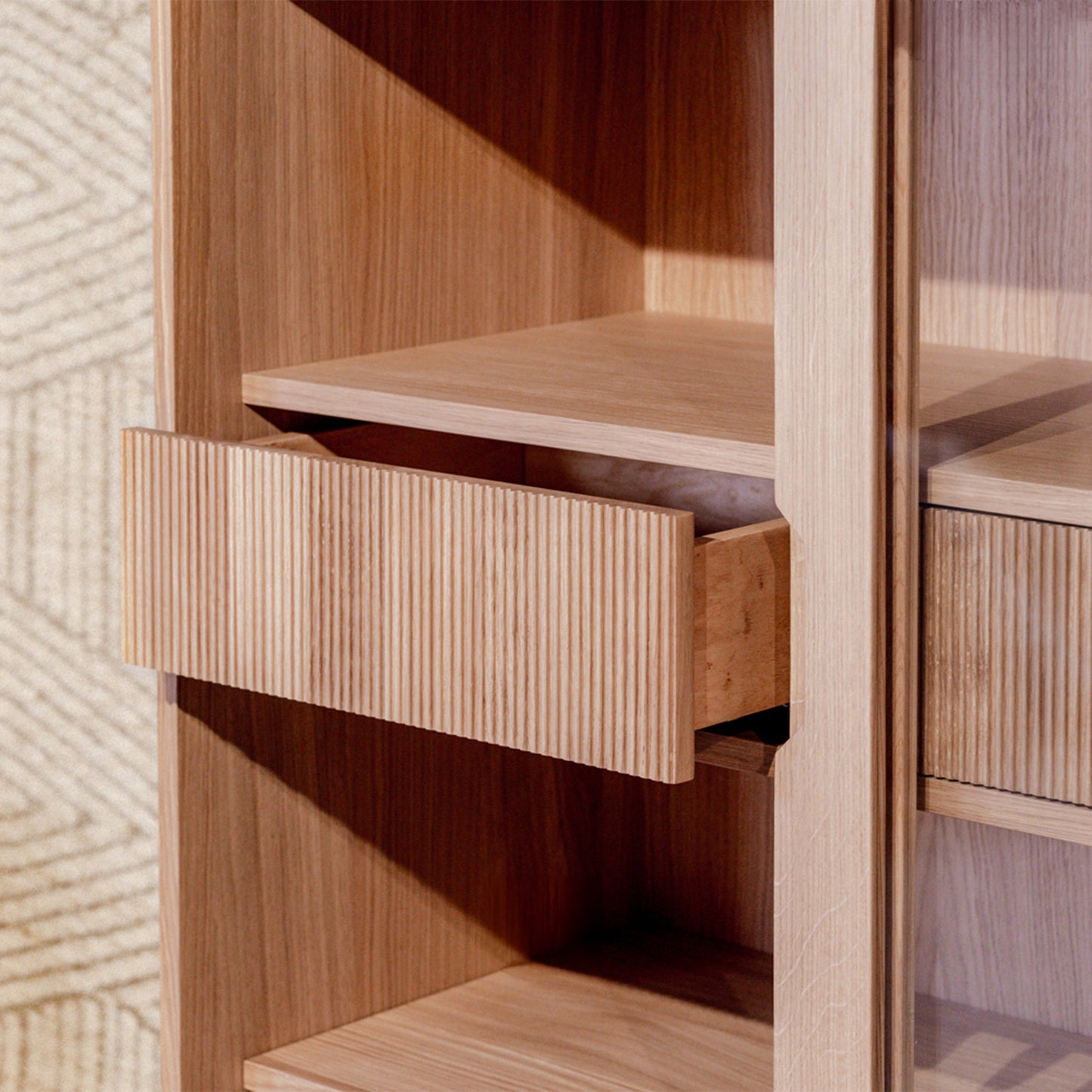 Vitrinekast Jule | Naturel Eikenhout