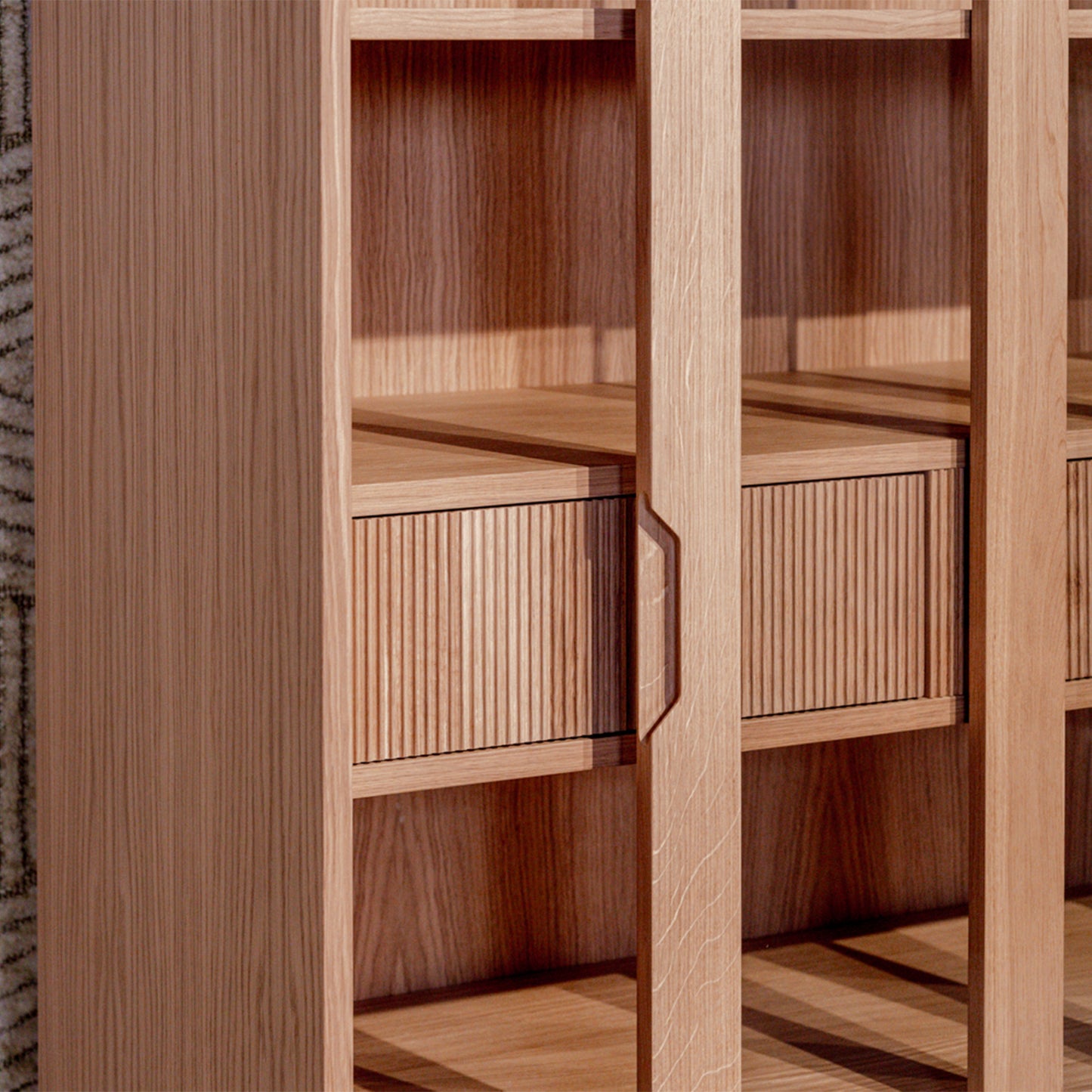 Vitrinekast Jule | Naturel Eikenhout