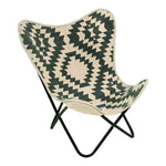 Loungestoel Brent | Zwart Metaal