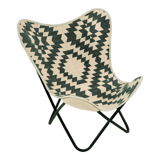 Loungestoel Brent | Zwart Metaal