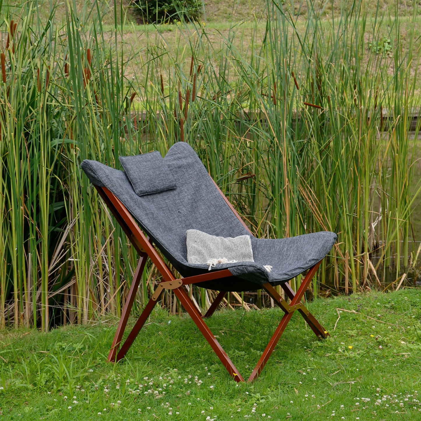 Loungestoel Alfa | Grijs Gemeleerd