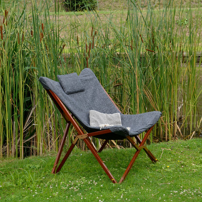 Loungestoel Alfa | Grijs Gemeleerd