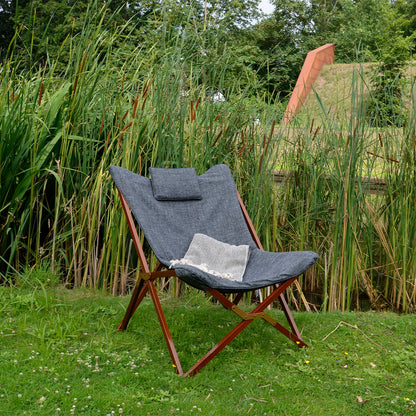 Loungestoel Alfa | Grijs Gemeleerd