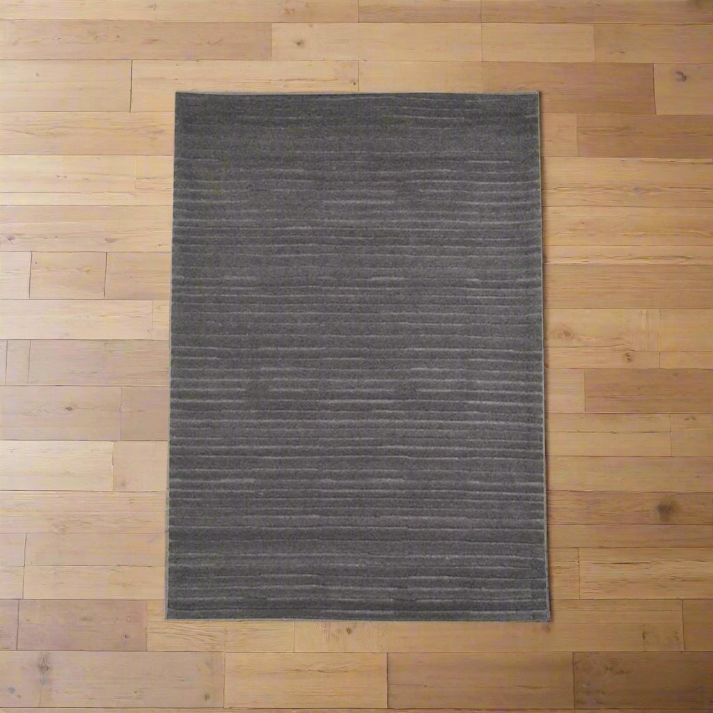 Vloerkleed Luxy | Antraciet Wol | 200x300 cm