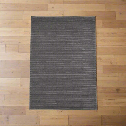 Vloerkleed Luxy | Antraciet Wol | 200x300 cm