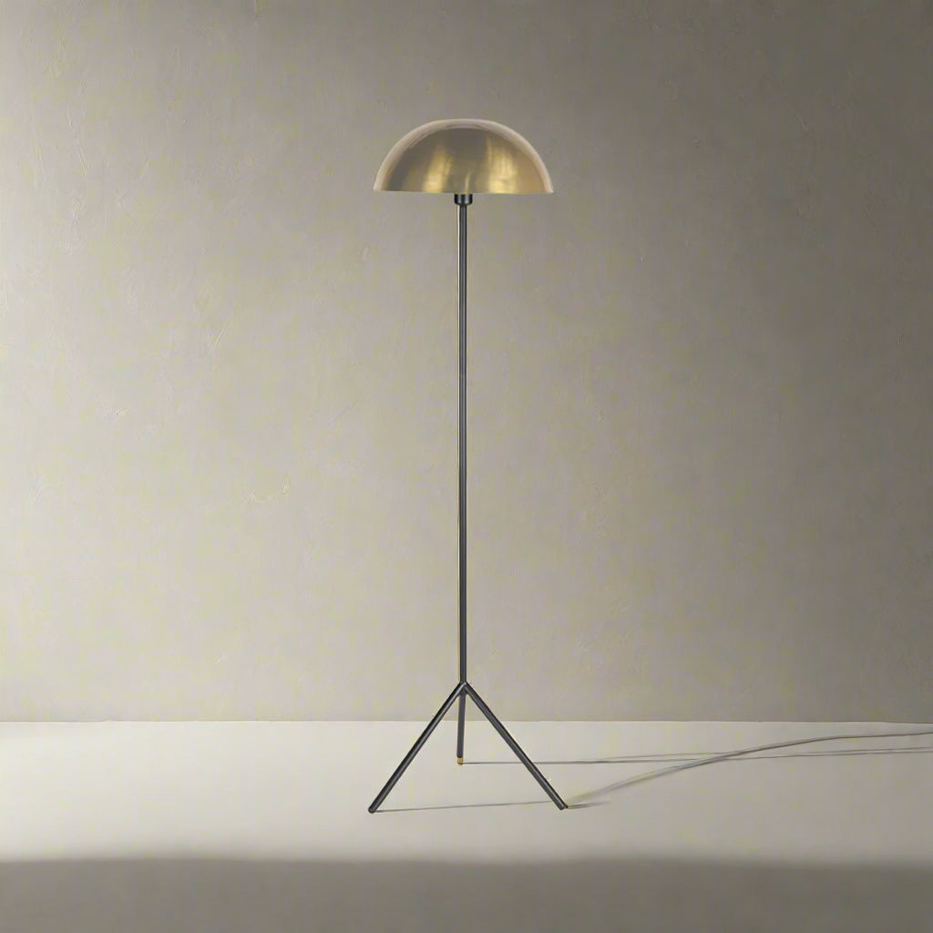 Vloerlamp Globe | Goud Metaal