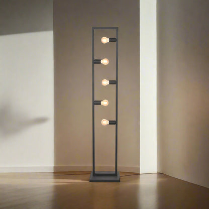 Vloerlamp Quadrato | Zwart Metaal