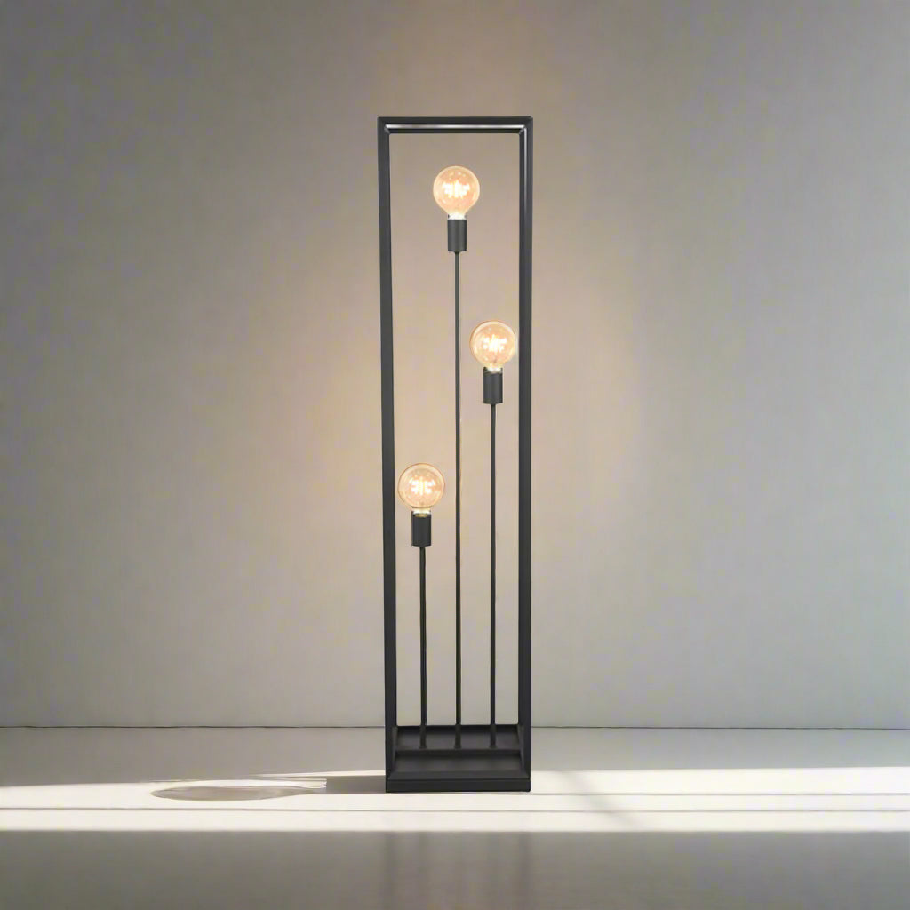 Vloerlamp Tetto | Zwart Metaal