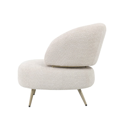 Fauteuil Rondé | Wit Stof