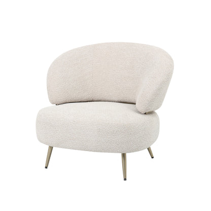 Fauteuil Rondé | Wit Stof