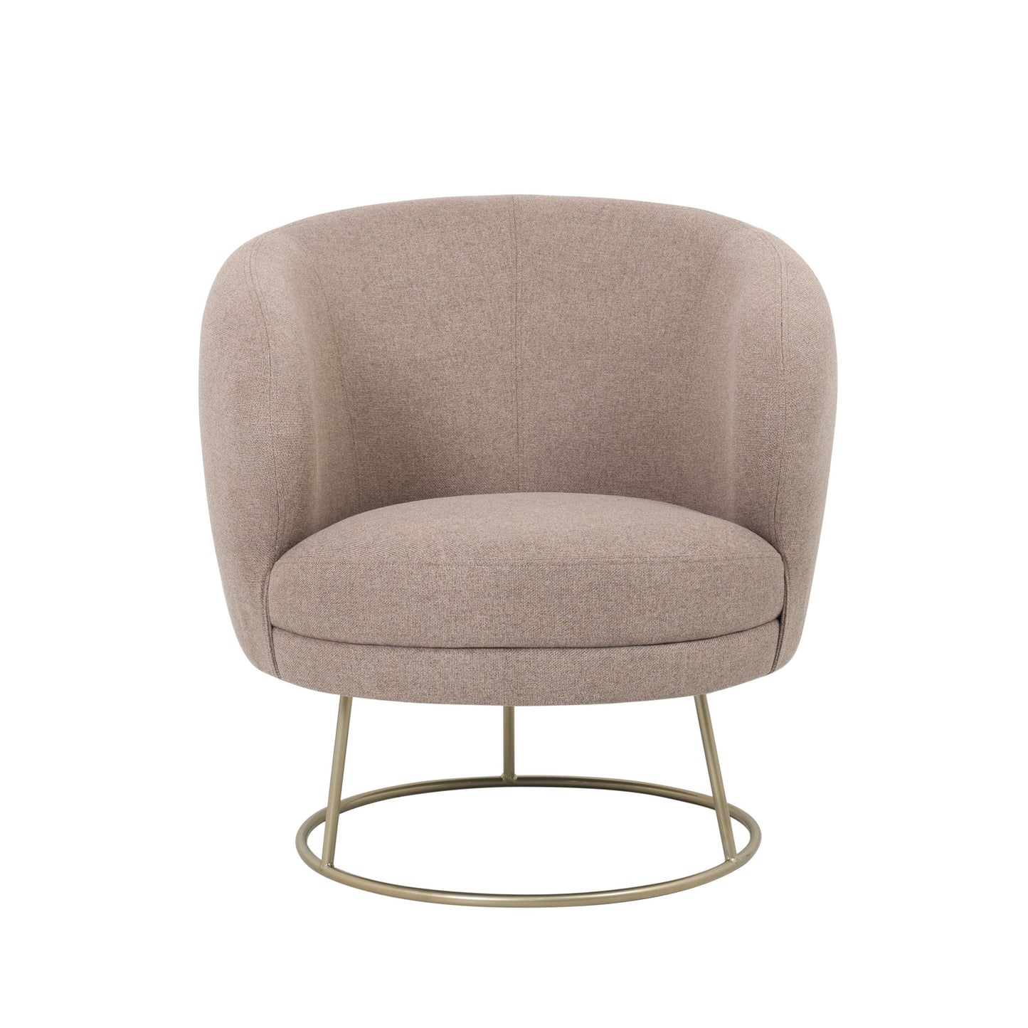 Fauteuil Victoria | Bruin Stof — Vooraanzicht - witfoto