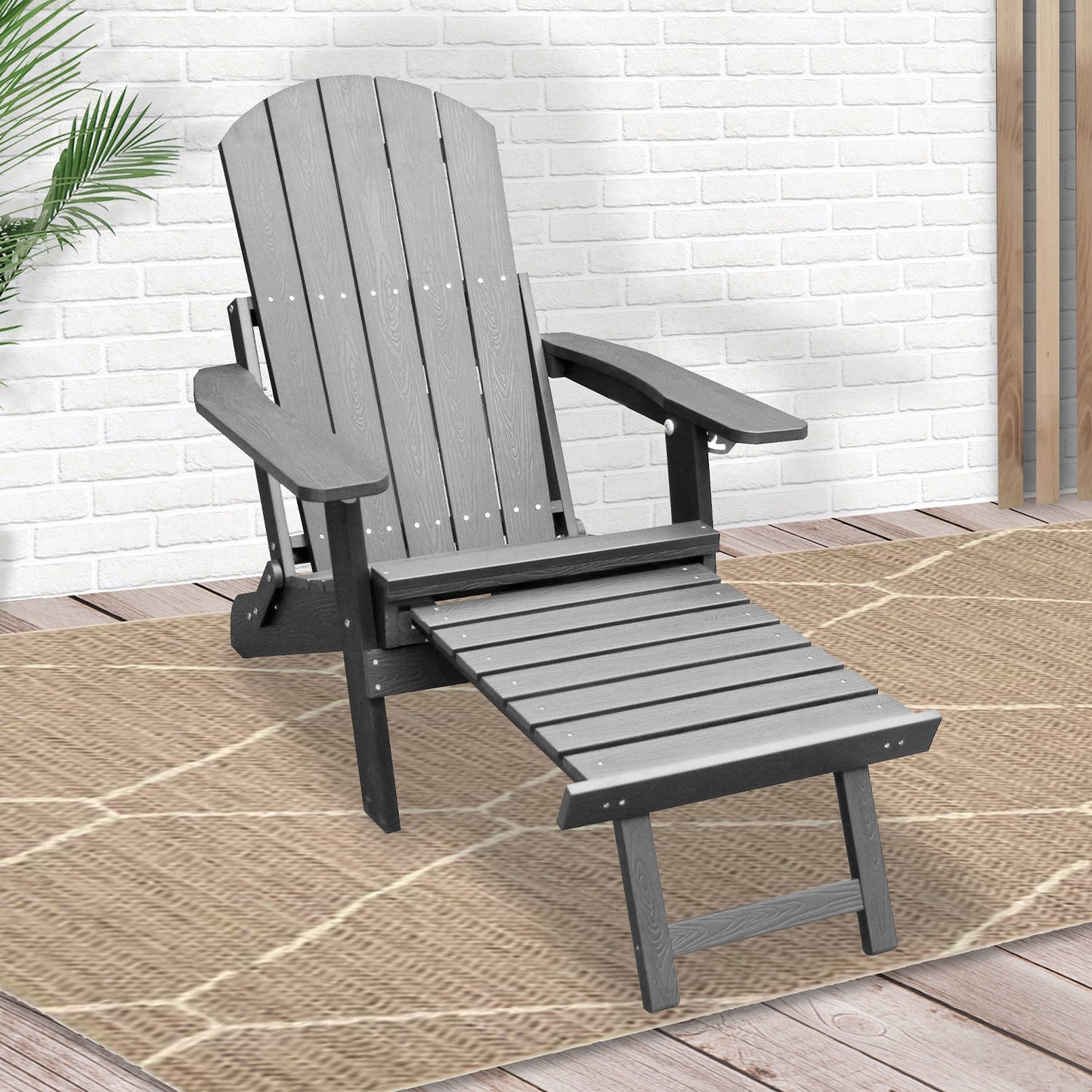 Ligbed Montreal | Grijs Kunststof