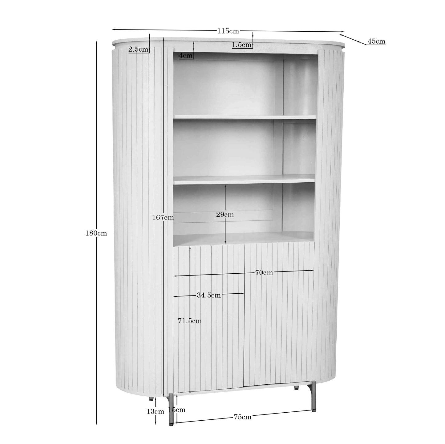 Wandkast Solana | Bruin