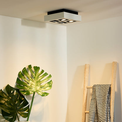 Plafondspot Xirax | LED Dim to warm | Wit Metaal