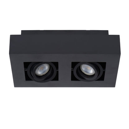 Plafondspot Xirax | LED Dim to warm | Zwart Metaal