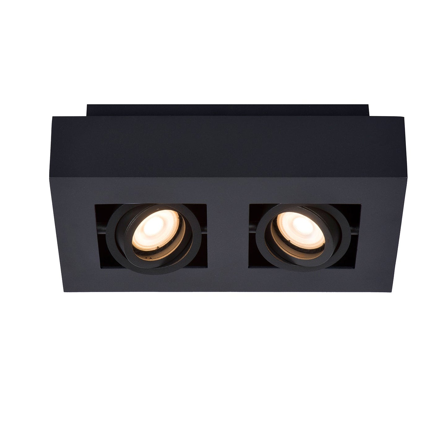 Plafondspot Xirax | LED Dim to warm | Zwart Metaal