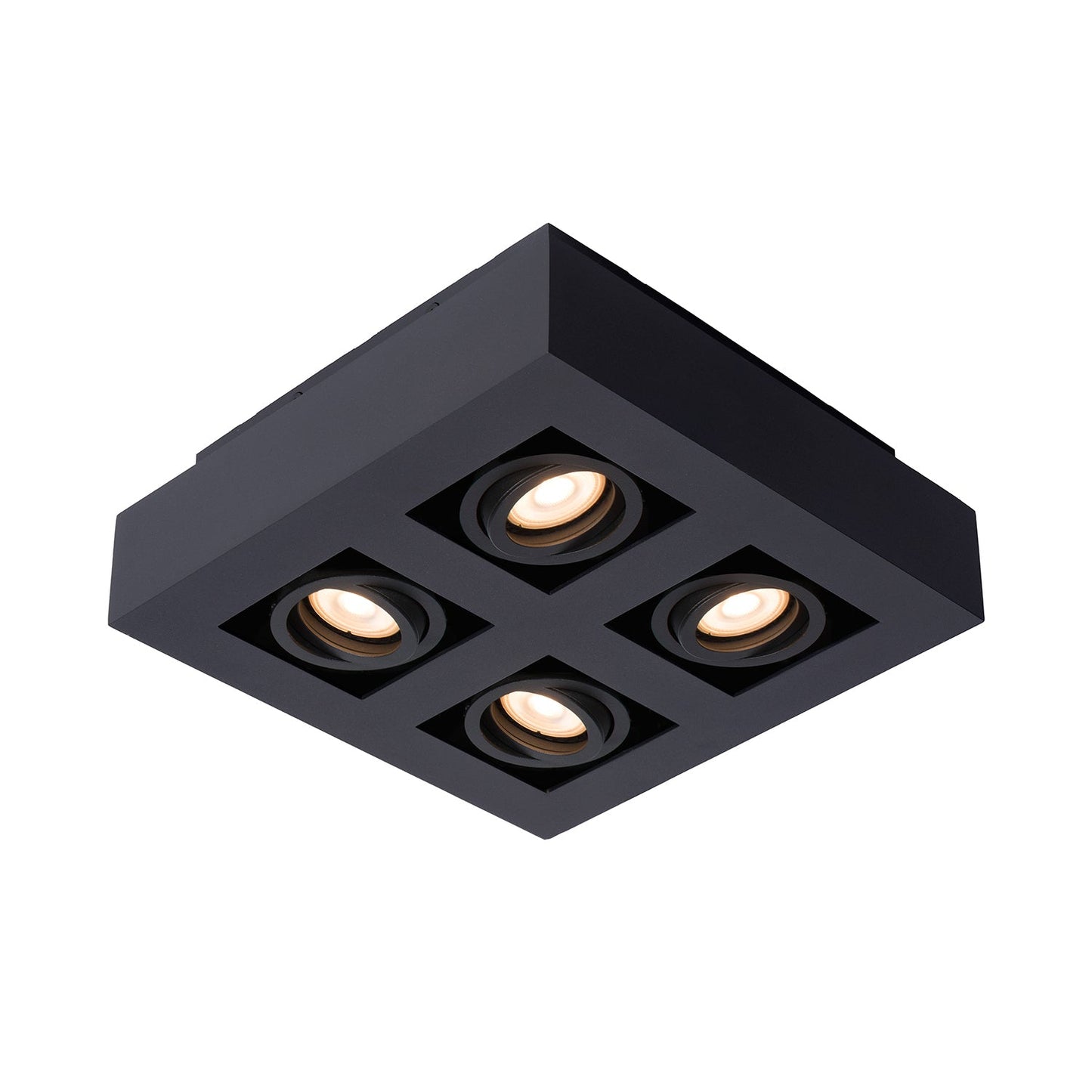 Plafondspot Xirax | LED Dim to warm | Zwart Metaal
