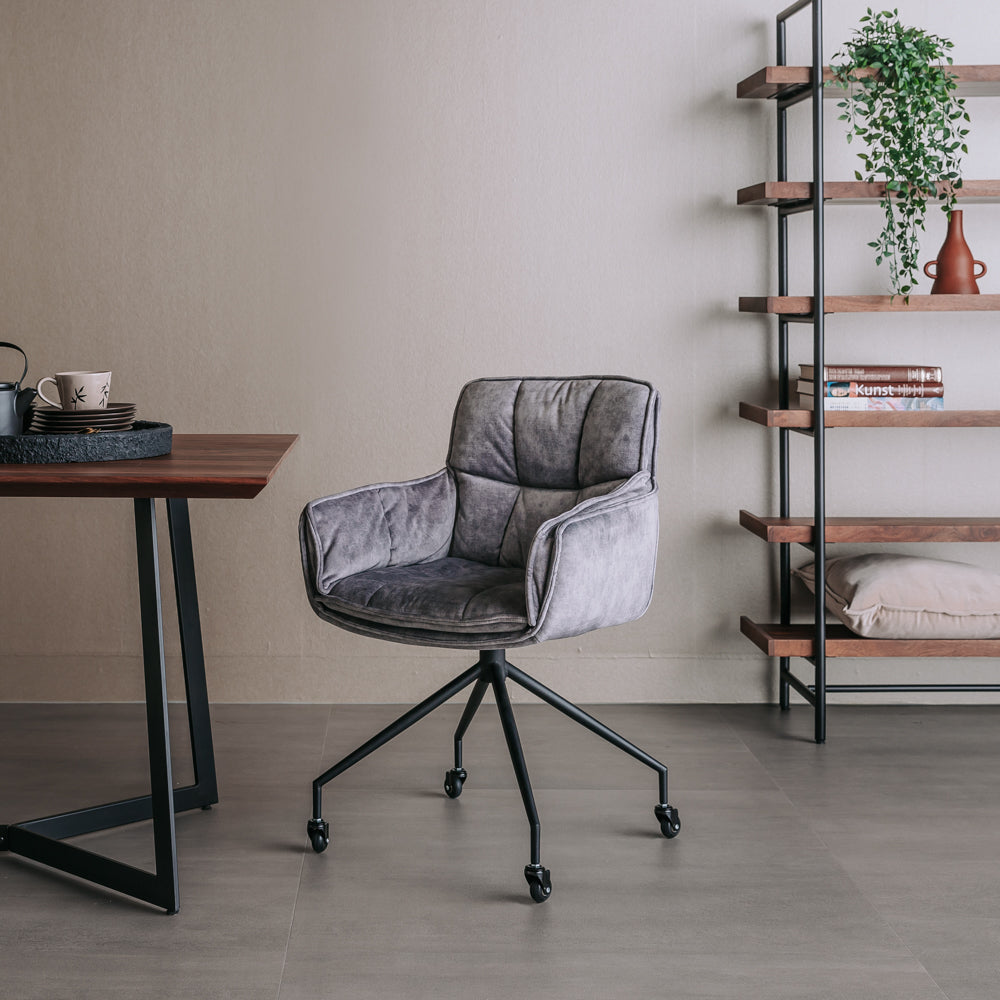 Eetkamerstoel Saronno | Velvet Lichtgrijs