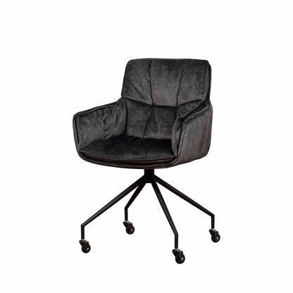 Eetkamerstoel Saronno | Velvet Donkergrijs